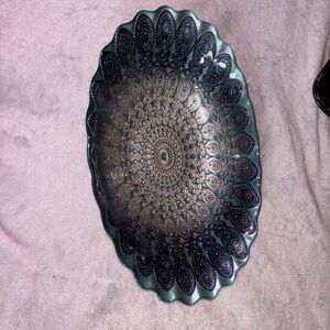 Turkish delight peacock center bowl